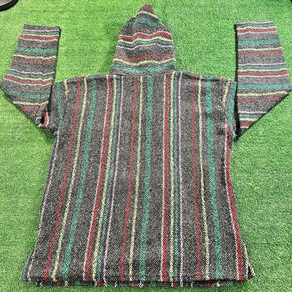 Frank’s Textiles Baja Unisex Made In Mexico Hoodie Pullover Multicolored Large - Picture 15 of 15